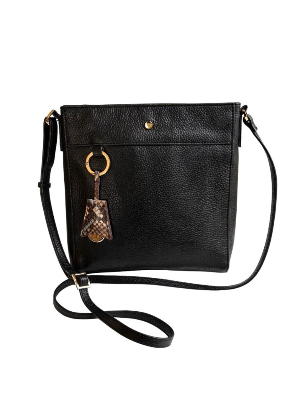 G.I.L.I. Black Leather Crossbody Bag *LIKE NEW*
